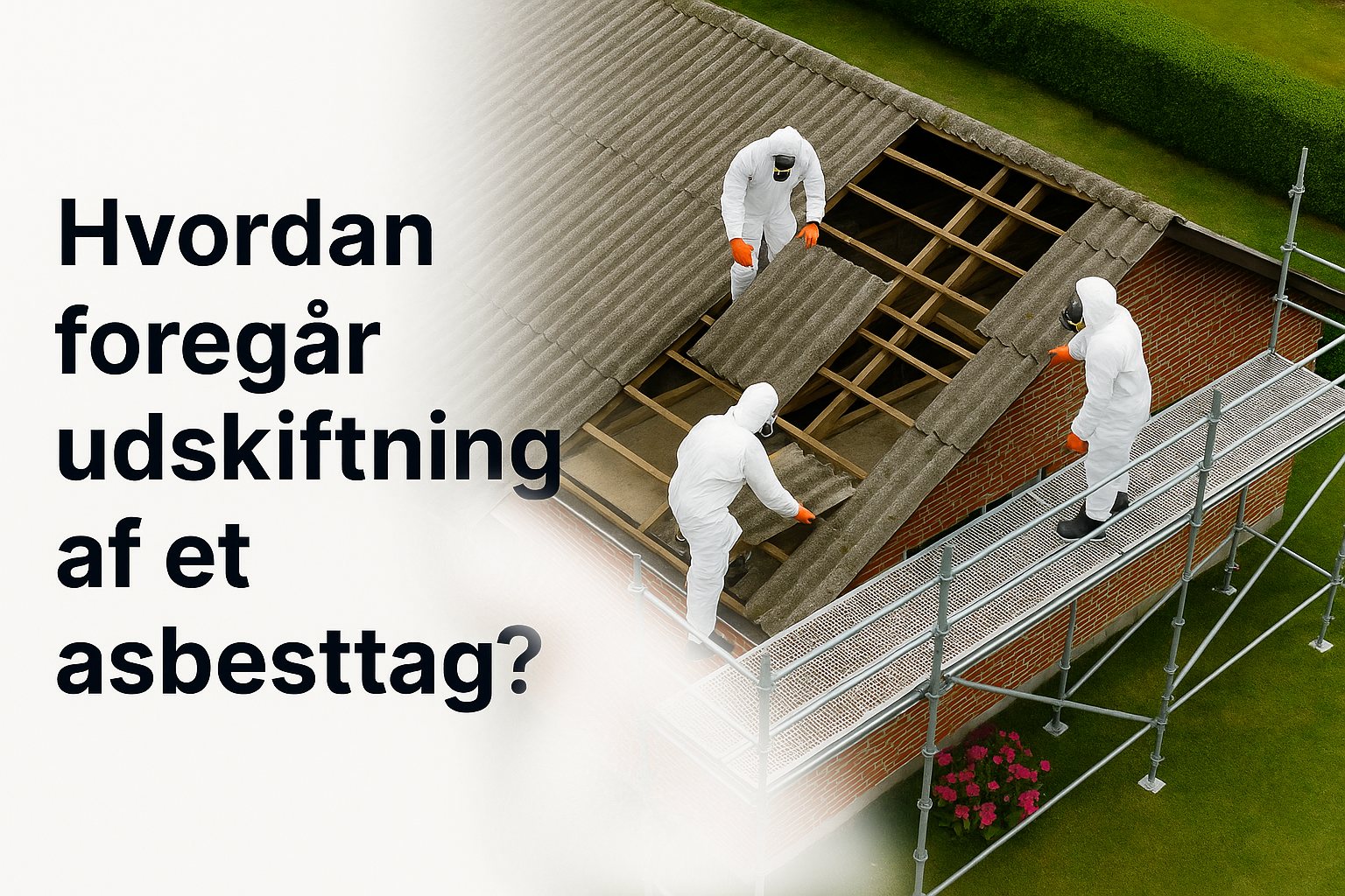 Udskiftning af asbesttag
